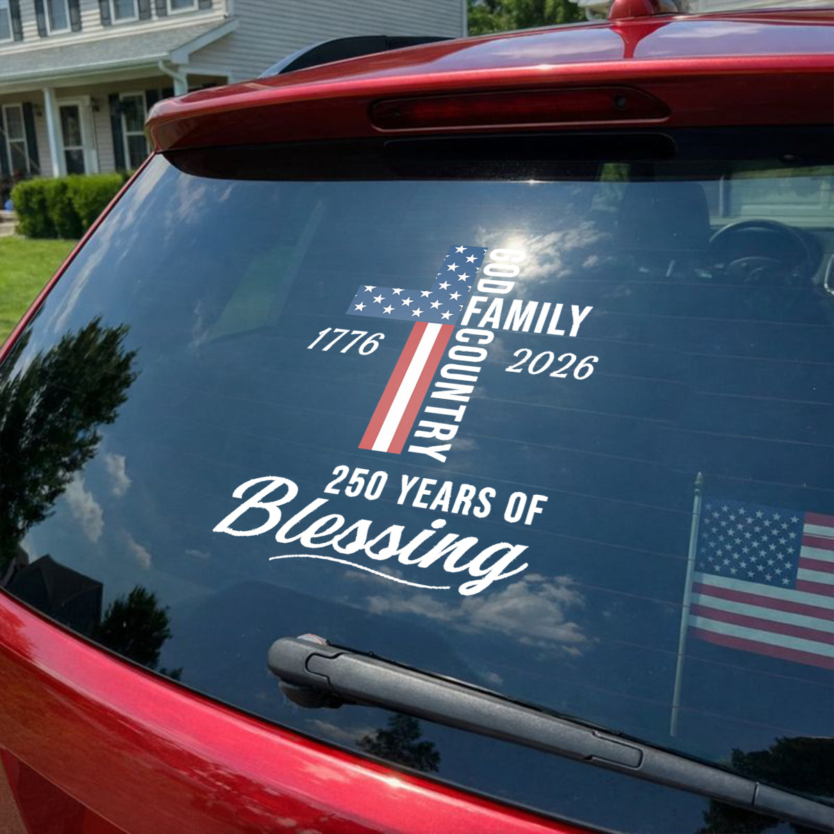 250 Years Of Blessing Cross - Decal