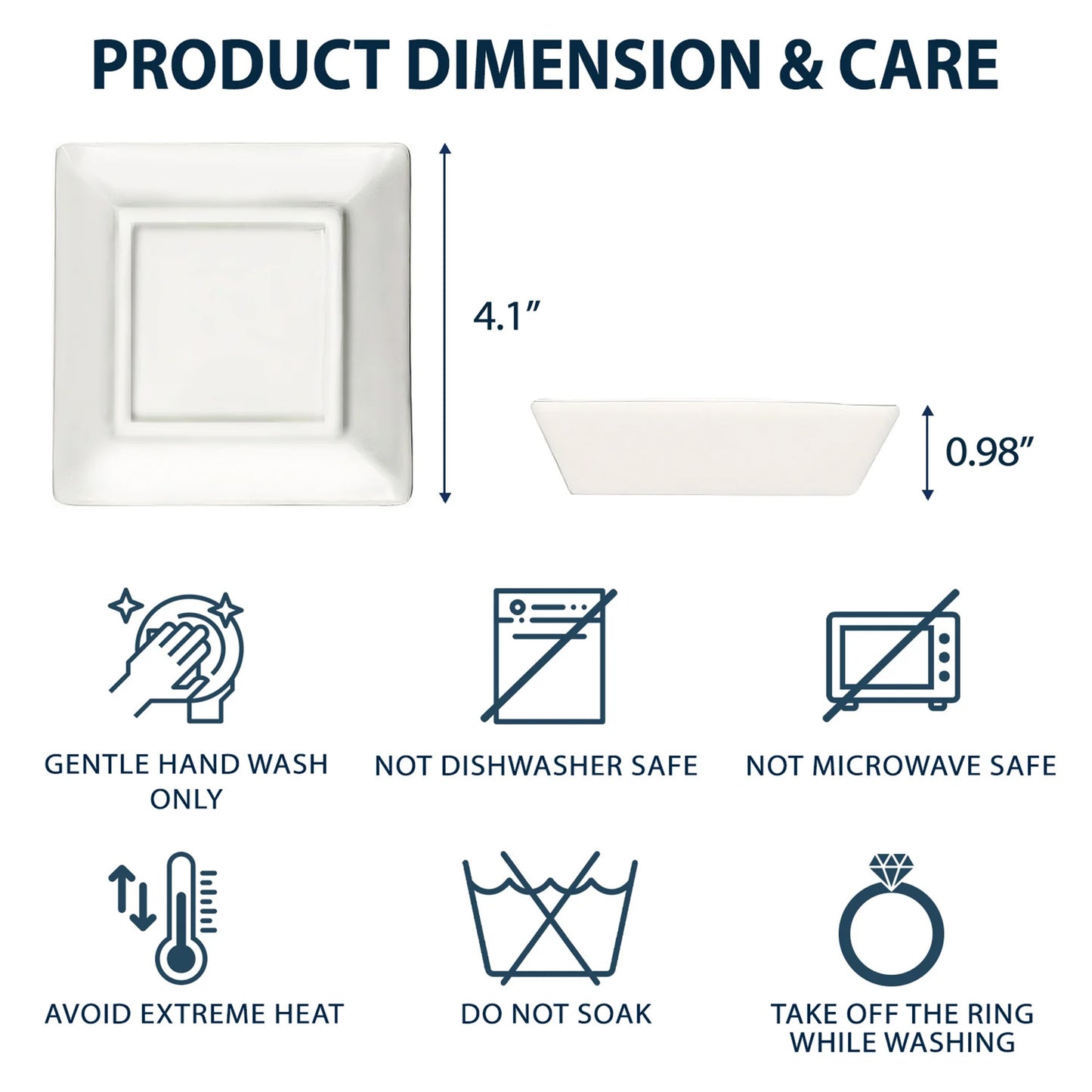 A True Friendship Is A Journey Without An End - Personalized Jewelry Dish - Gift For Friend