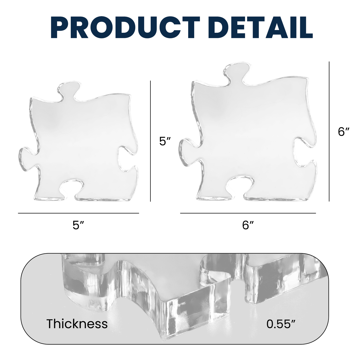 Puzzle Piece Plaque The Year I Found My Missing Piece - Personalized Acrylic Plaque