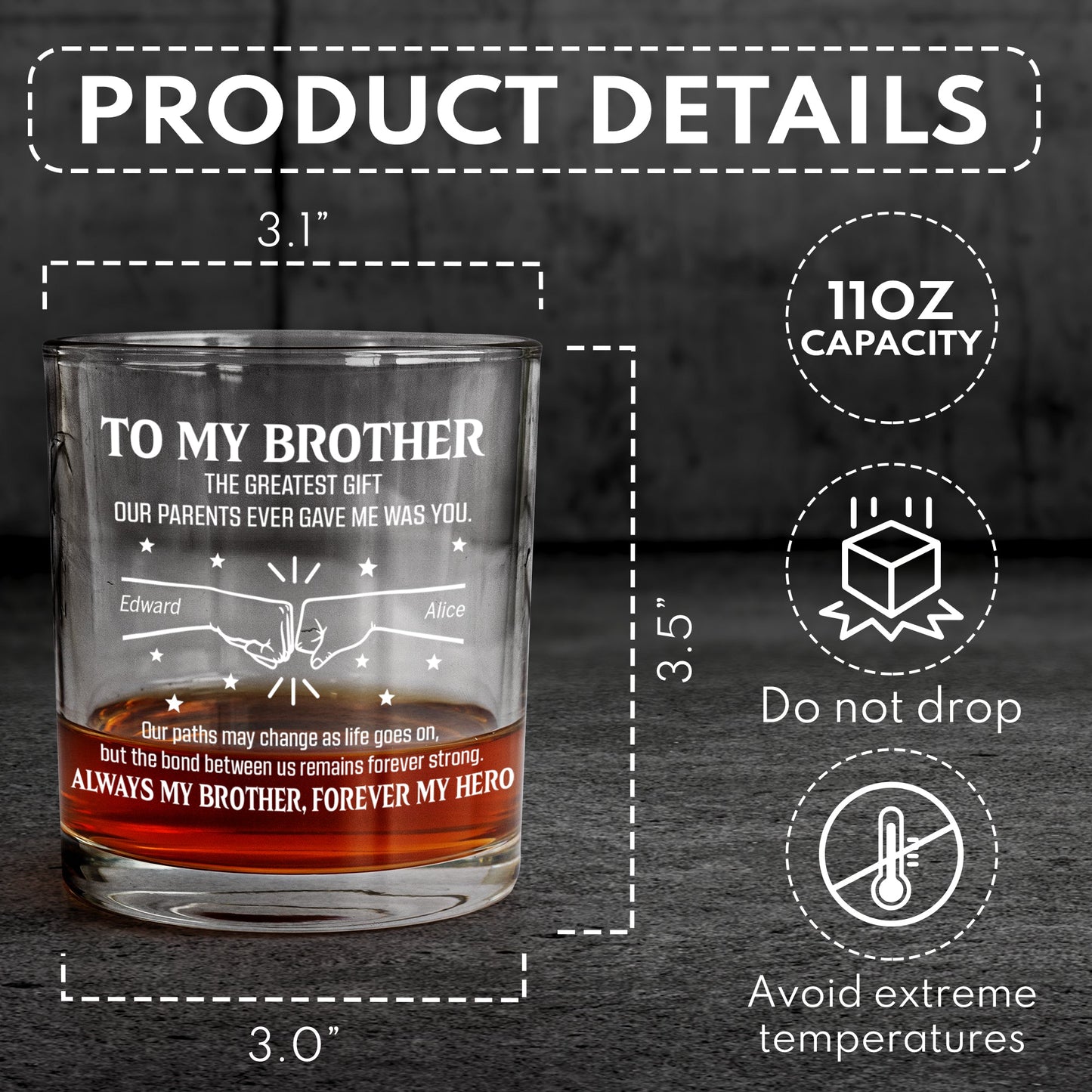 Always_My_Brother_Forever_My_Hero_Personalized_Whiskey_Glass_4