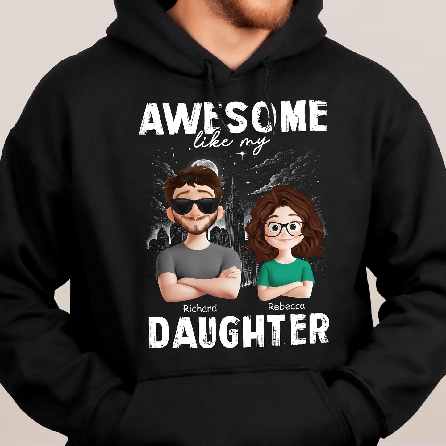 Awesome Like My Daughters, Sons, Children - Gifts For Dad - Personalized Shirt