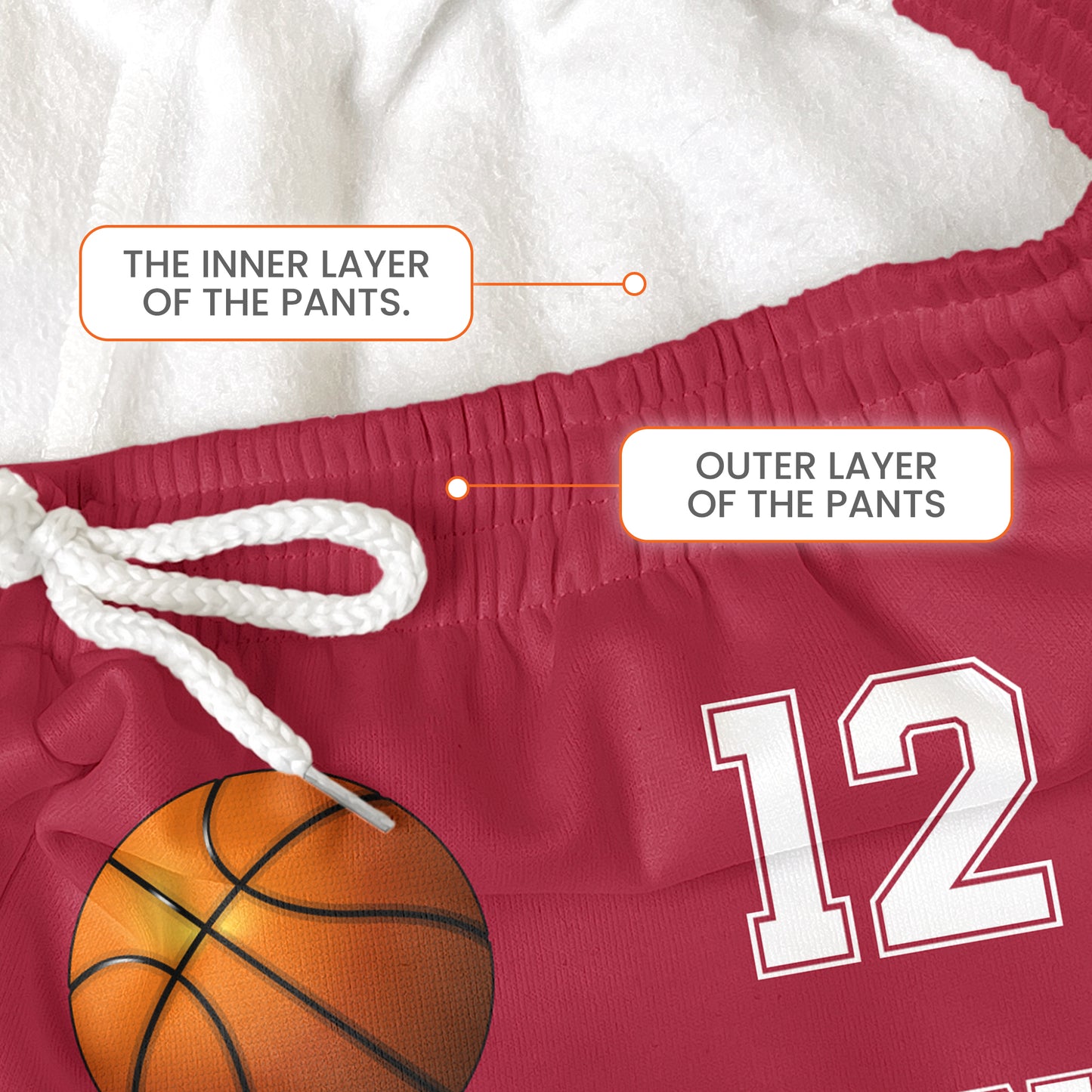 Basketball Custom Name, Number - Personalized Sweatpants - Lounge Pants With Pockets, Custom Pajama Pants, Jogger Sweatpants, Gift For Son, Gift for Him