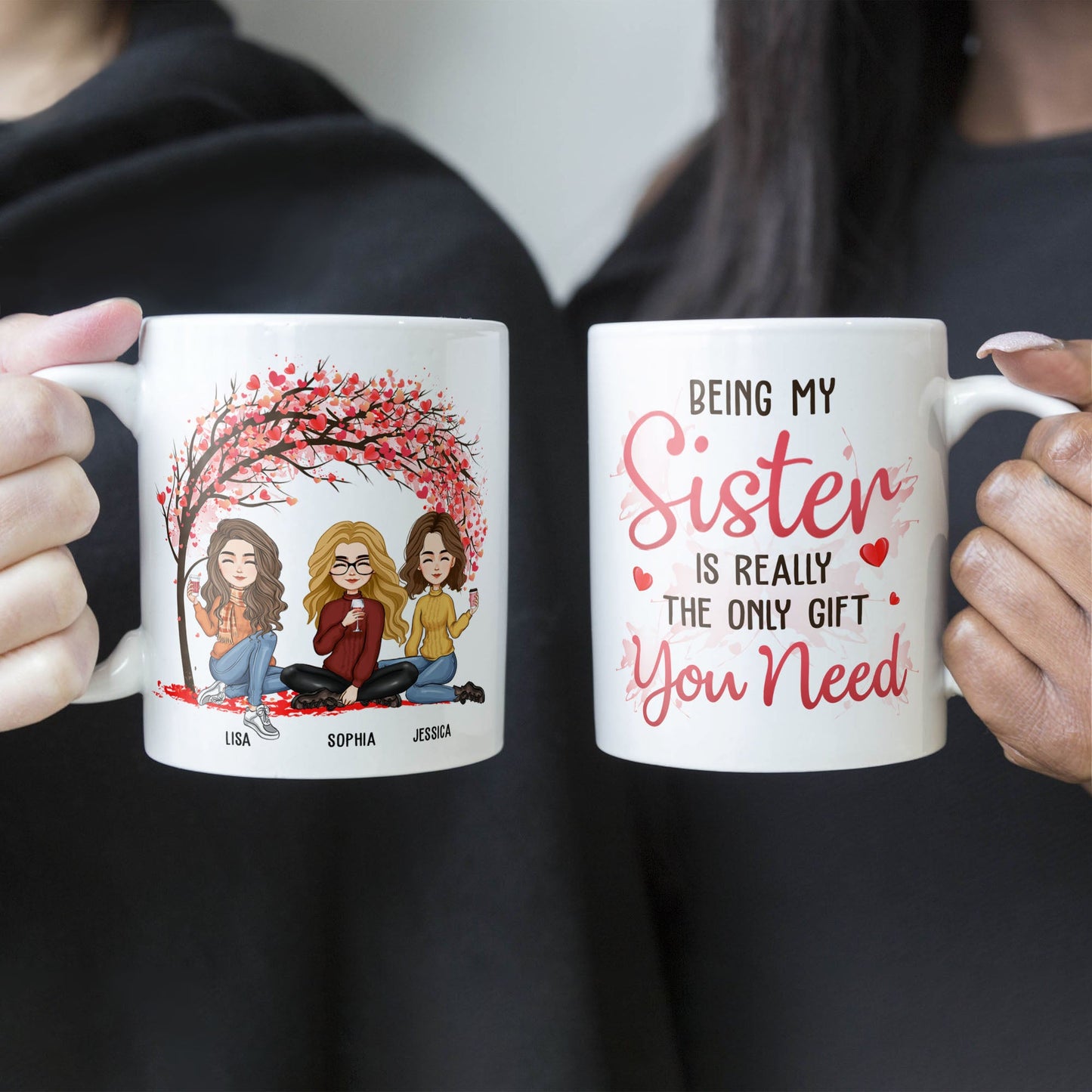 Being My Sister Is The Only Gift You Need - Personalized Mug