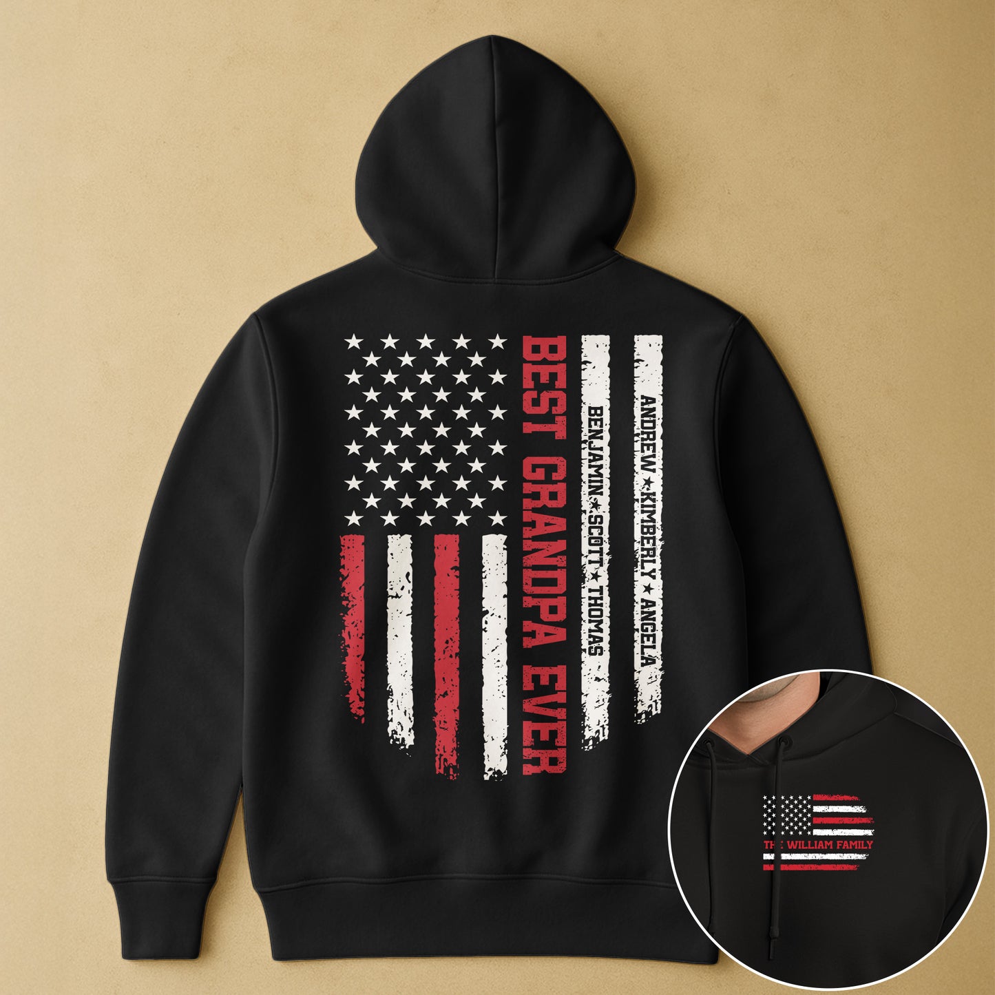 Best Grandpa Ever, Best Dad Ever - Custom With Kids' Names - Personalized Shirt