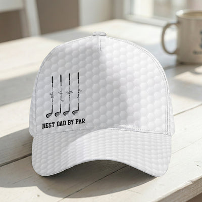 Best Dad By Par, Best Grandpa By Par - Personalized Cap