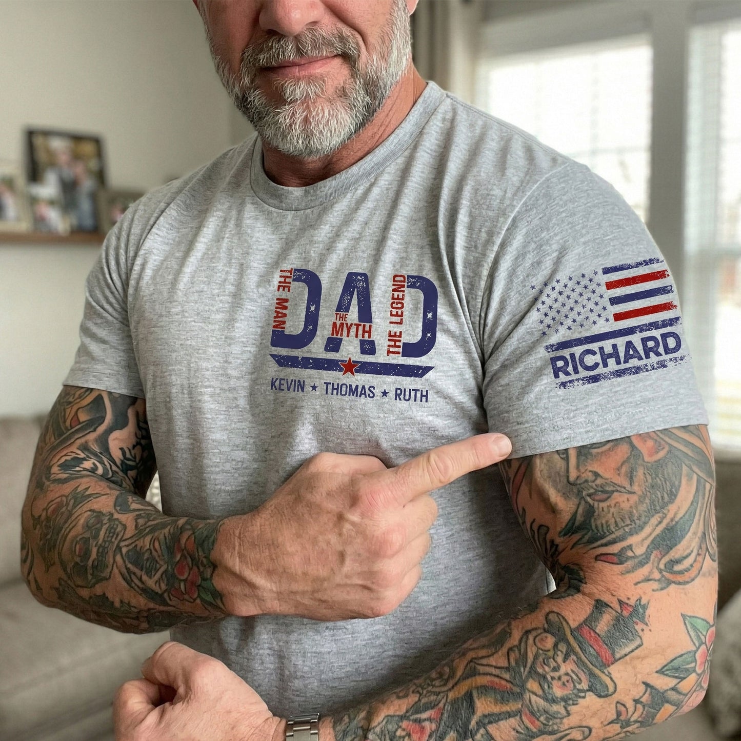 Best-Dad-Ever-The-Man,-The-Myth,-The-Legend--Personalized-Shirt-4