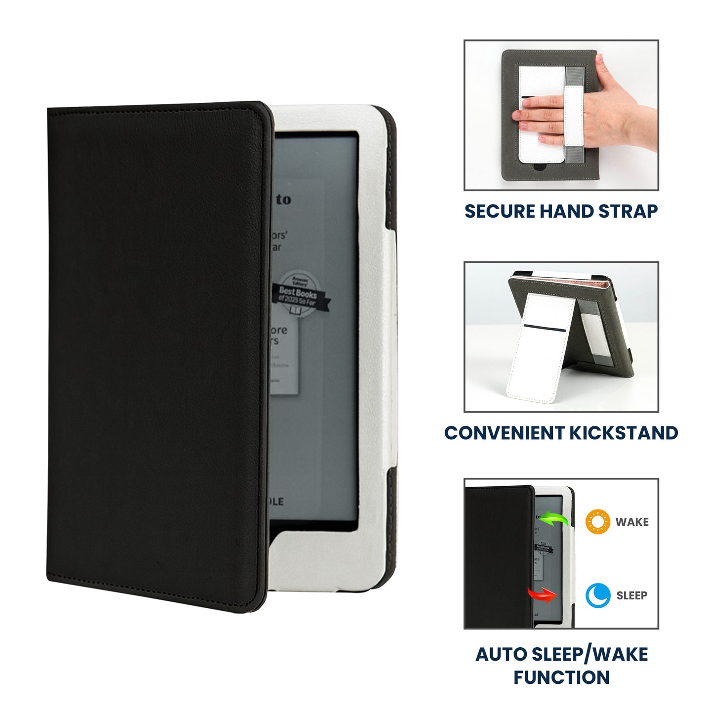 Birth Flower Book Lovers - Personalized Kindle Paperwhite Case With Stand