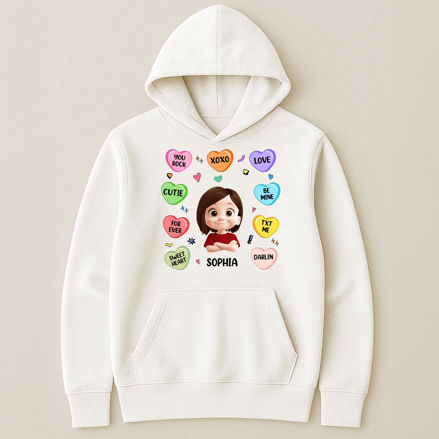Candy Hearts For Women And Girl - Personalized Shirt