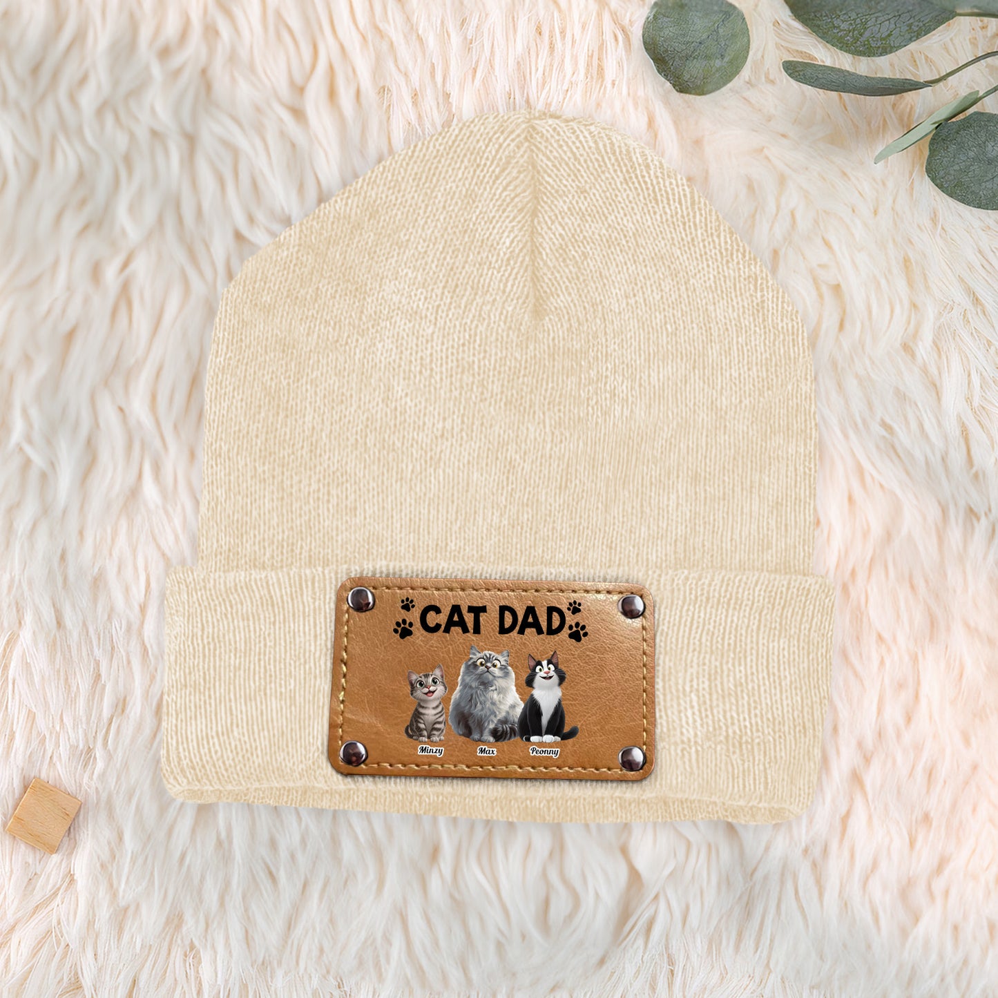 Cat Dad - Personalized Beanie