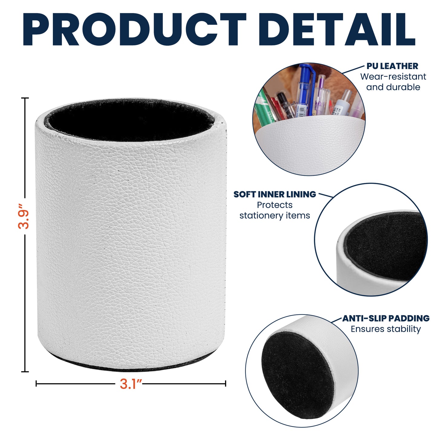 Custom Birth Flower & Name For Her, Wife, Daughter, Sister - Personalized Pencil Holder