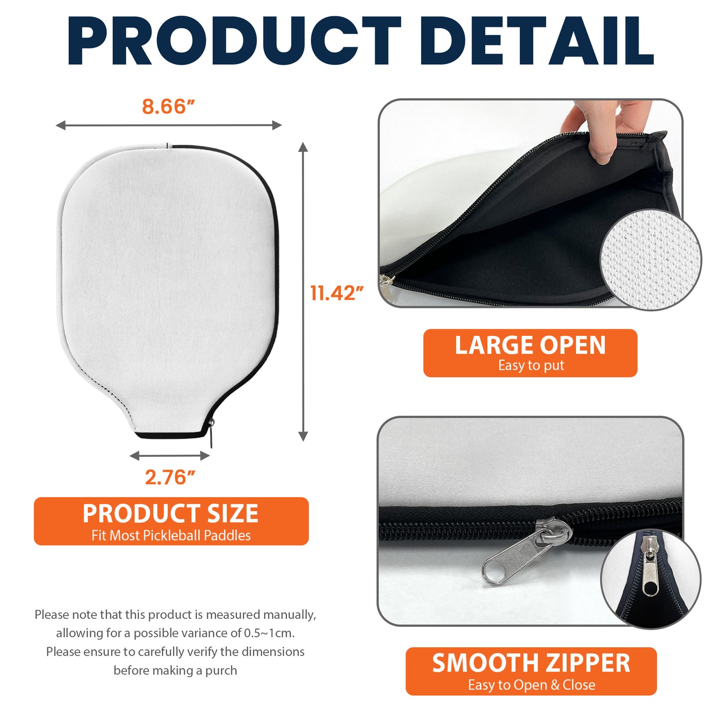 Custom Name Birth Flower For Me Gift - Custom Pickleball Paddle Cover