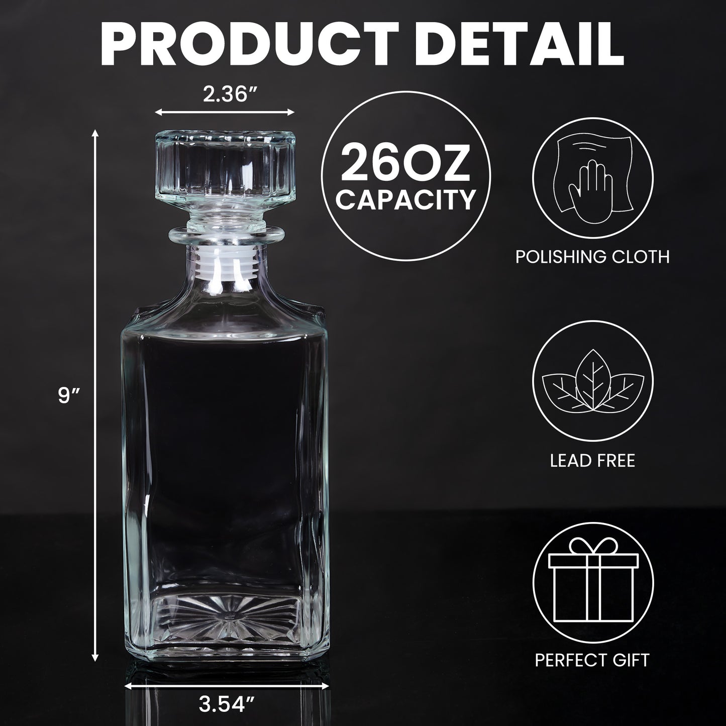 Custom Name Gift For Whiskey Lovers - Custom Decanter