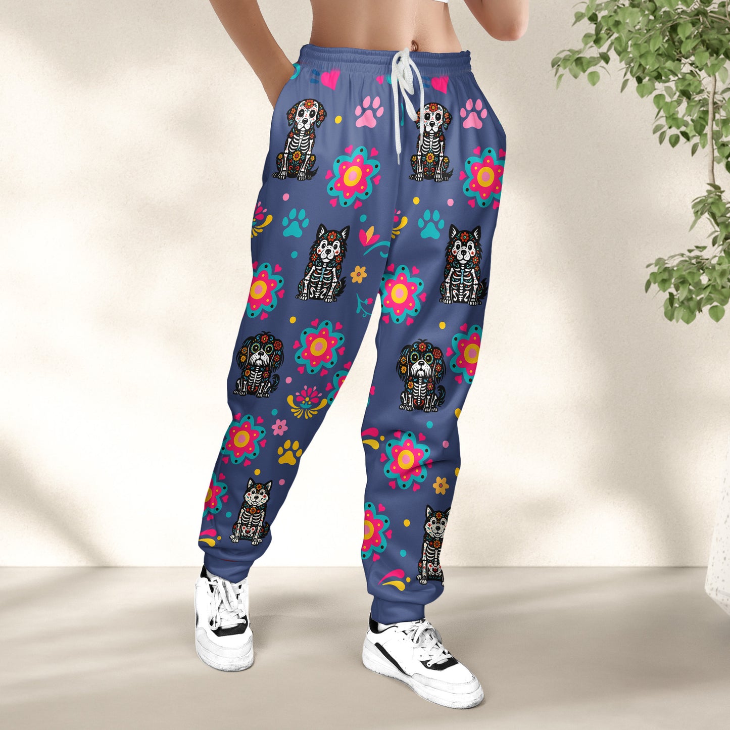 Custom Pet Day Of The Dead - Personalized Sweatpants