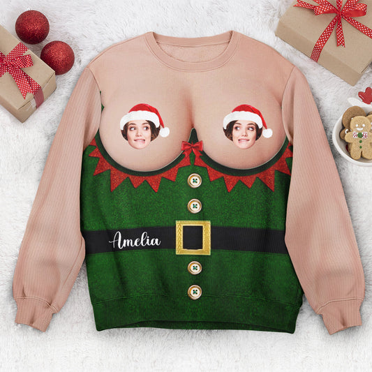 Custom Photo Ugly Christmas Sweater - Personalized Photo Ugly Sweater