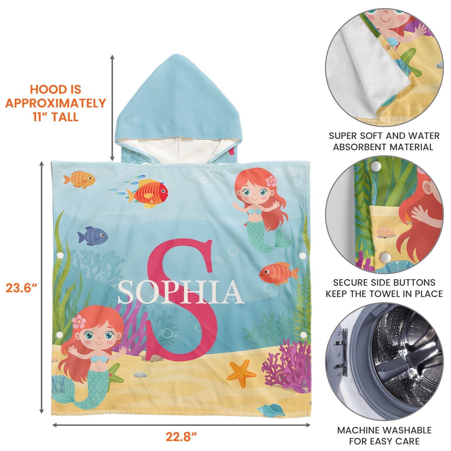 Custom_Initial_Name_Sea_Animals_Personalized_Kids_Hooded_Towel_7
