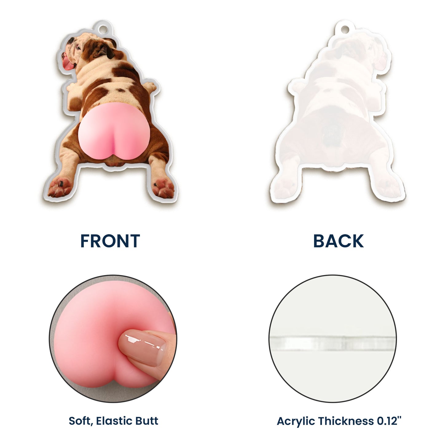Custom-Photo-Pet,-Cute-Dog,-Cat-3D-Squishy-Pink-Butt-Personalized-Rear-View-Mirror-Accessory-5