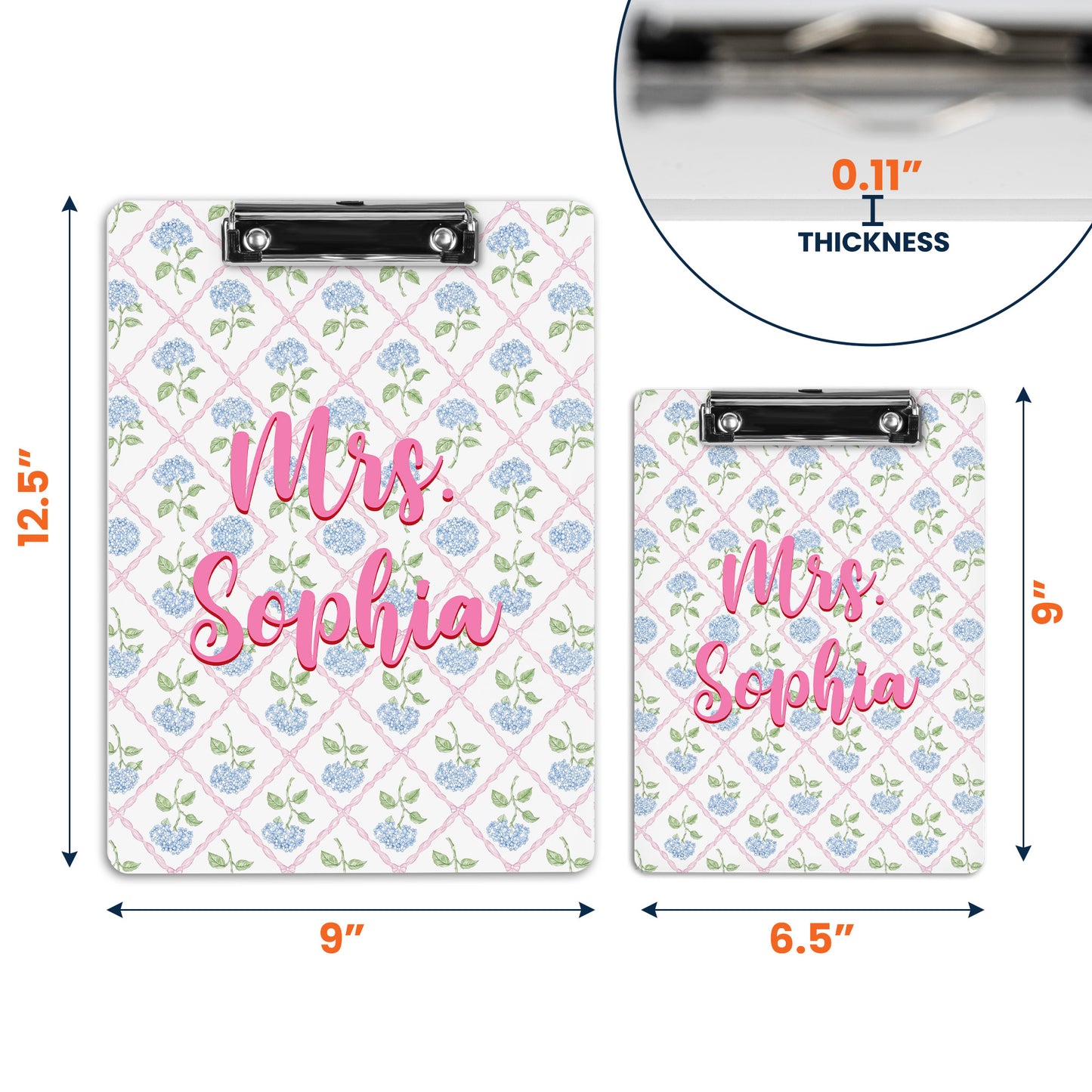 Custom-Vintage-Floral-Teacher-Personalized-Clipboard-9