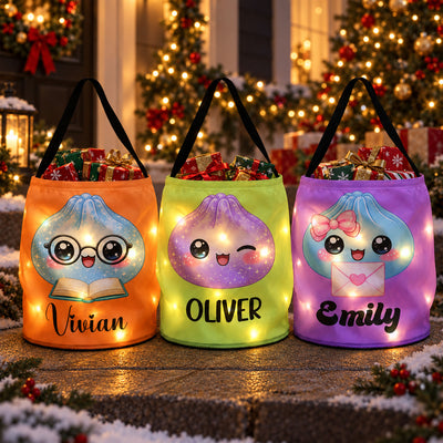 Cute Dumplings Custom Name - Personalized Halloween Basket