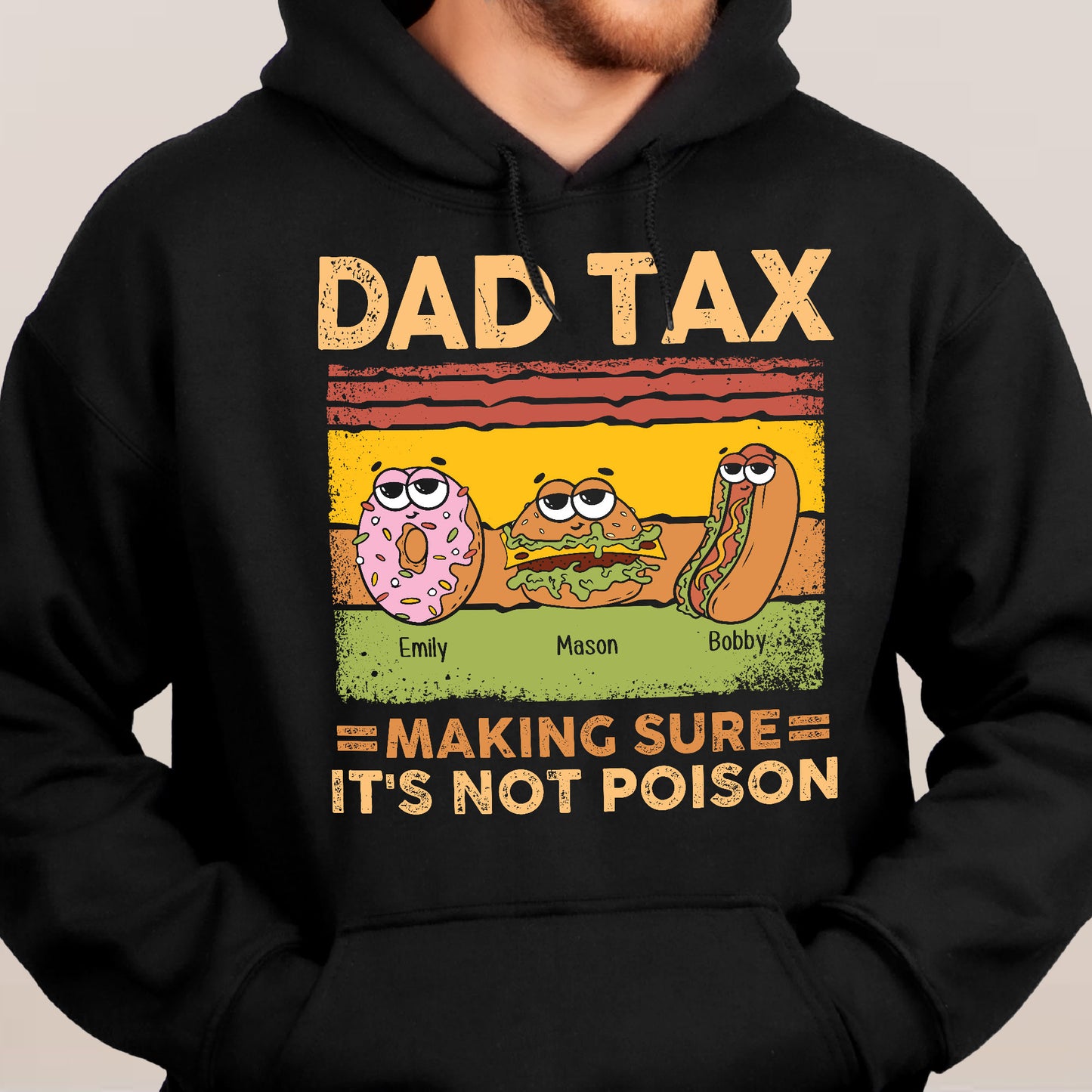 Dad Tax Making Sure It's Not Poison - Personalized Shirt - Christmas Gift For Dad