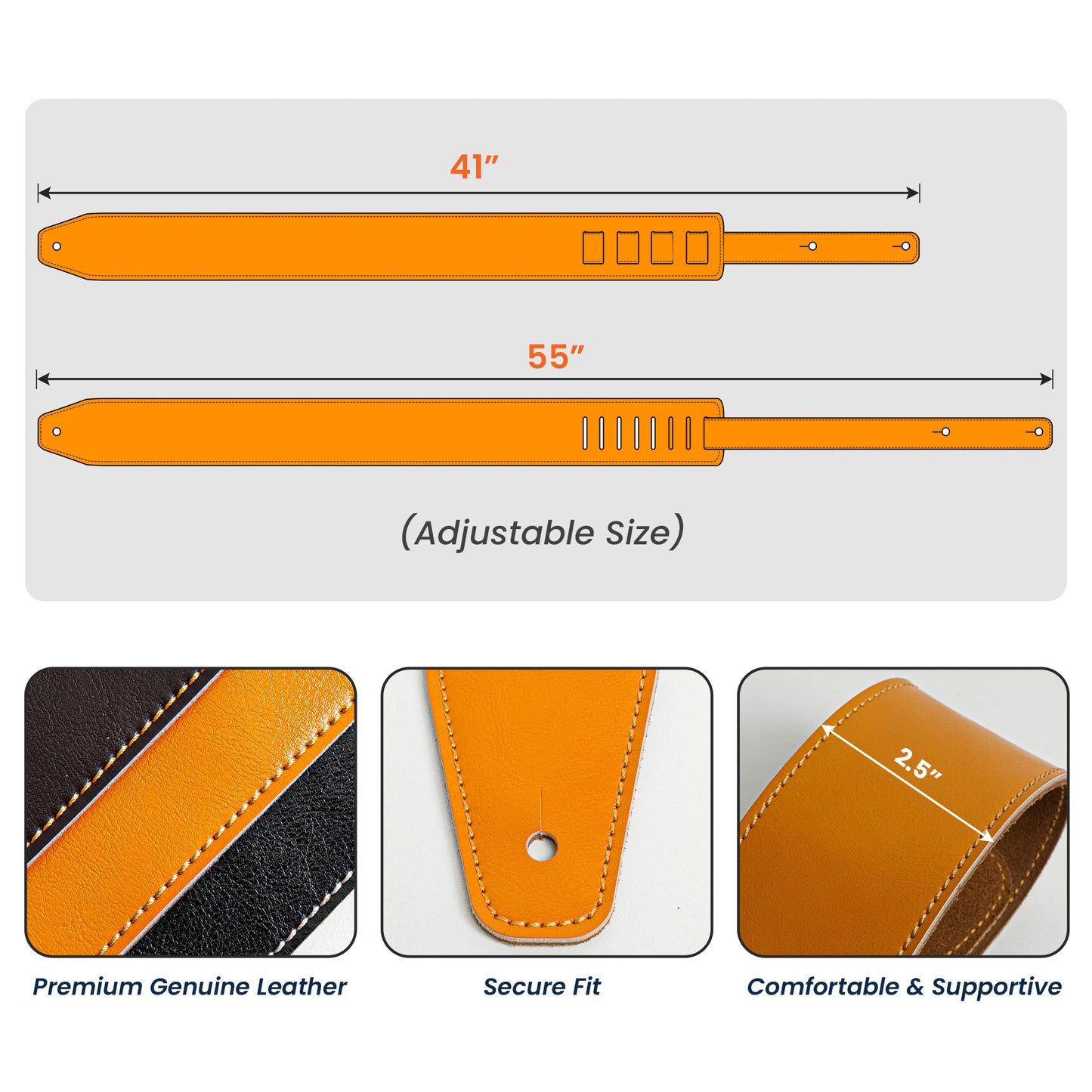 Dad,-We'Ll-Always-Be-Your-Biggest-Fans-Personalized-Leather-Guitar-Strap-6