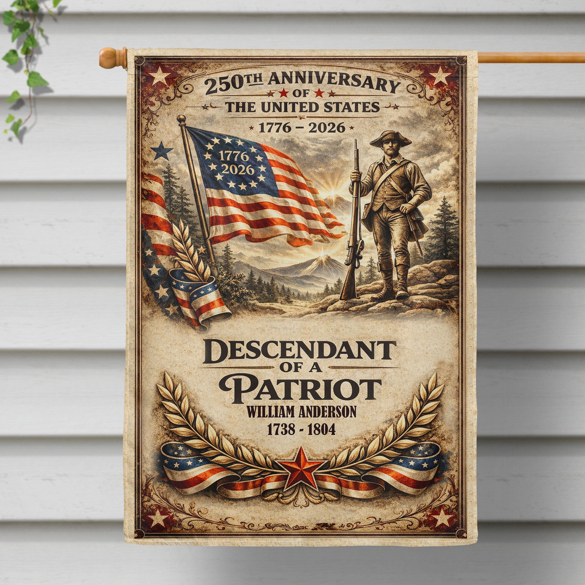 Descendant Of A Patriot - Personalized Flag – Macorner
