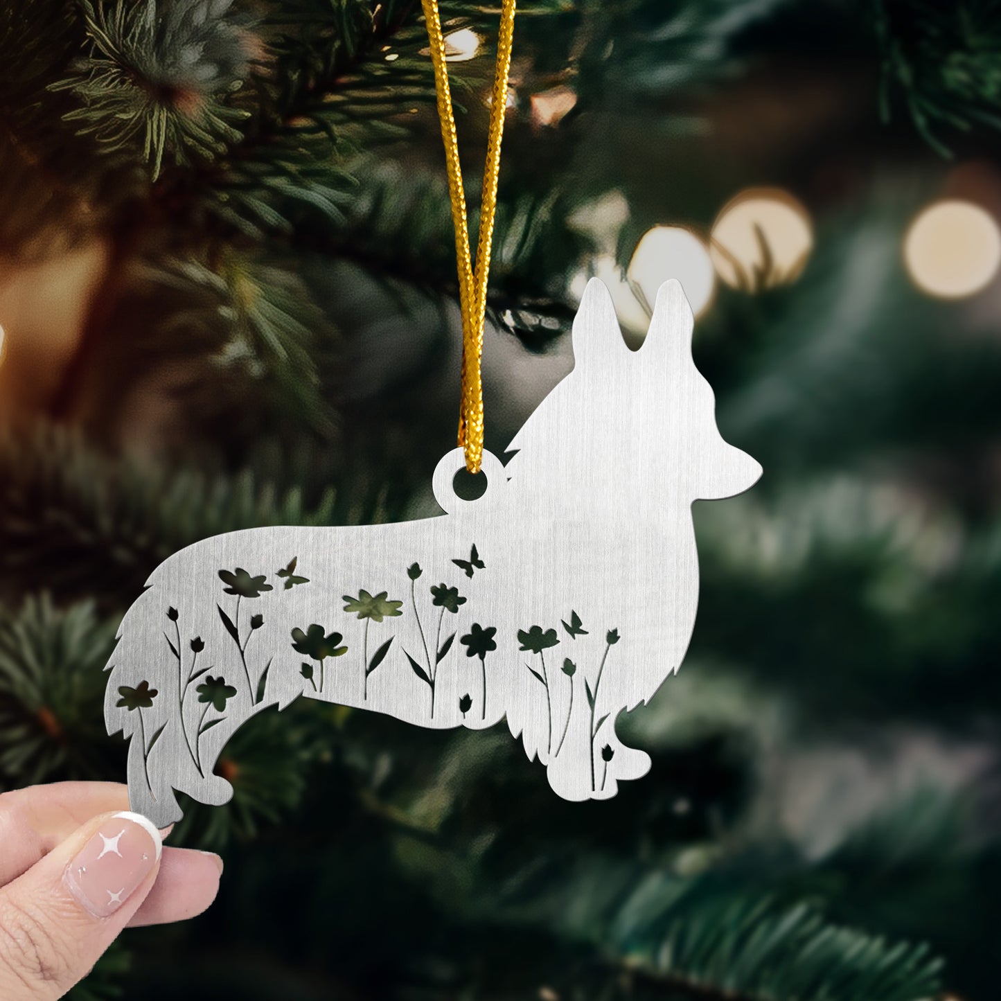 Dog Lovers Christmas Gifts, Dog Memorial Gift - Personalized Metal Ornament