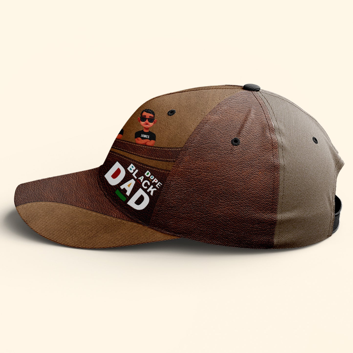 Dope Black Dad - Personalized Classic Cap