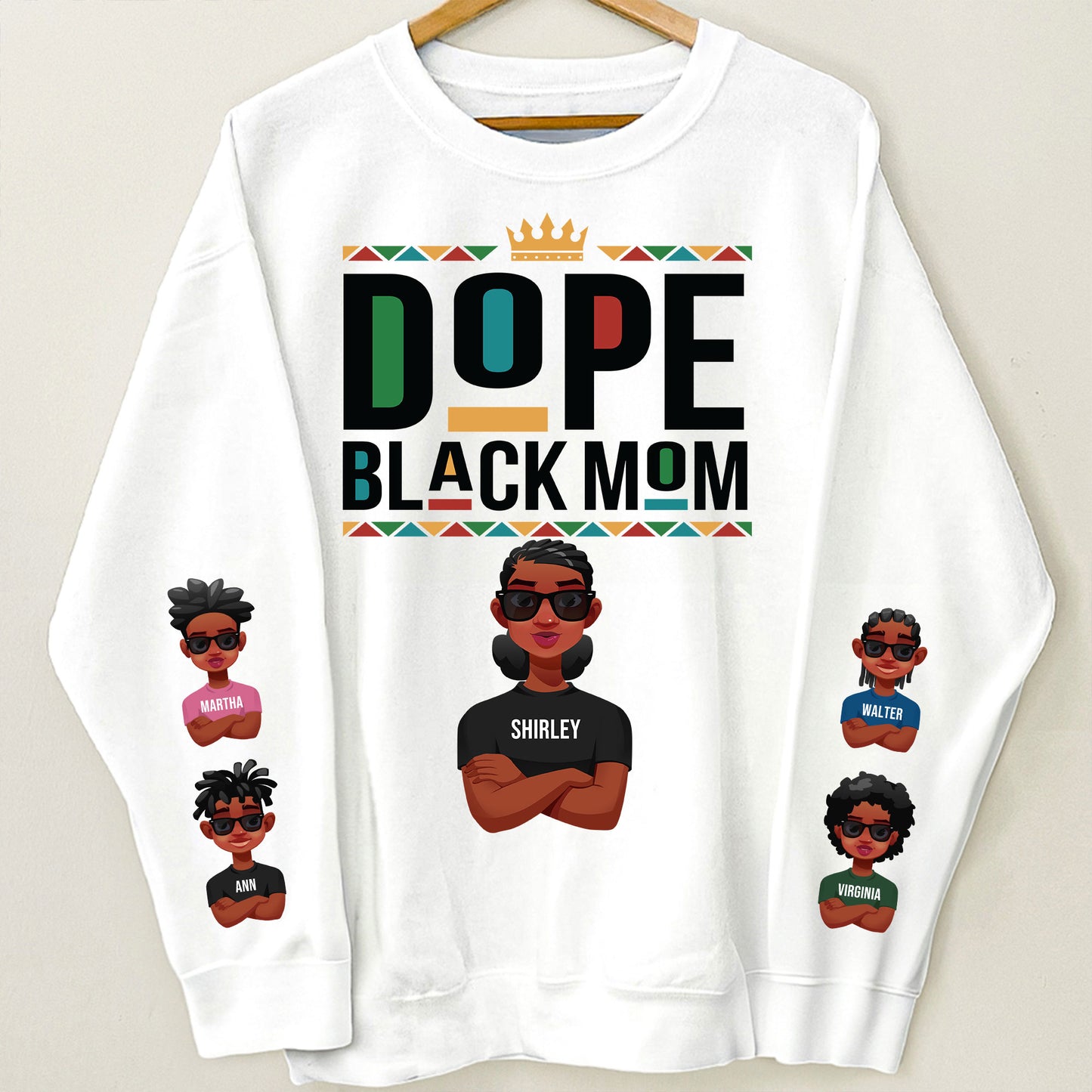 Dope Black Mom Ver 2 - Personalized Sweatshirt
