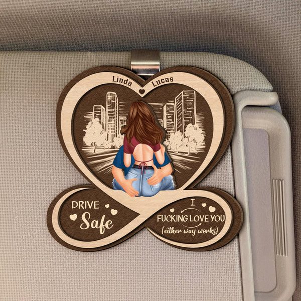 Portachiavi In Acciaio Inox "Drive Safe" Con Semaforo E Cuore - Regalo Originale Per Marito, Papà, Fidanzato