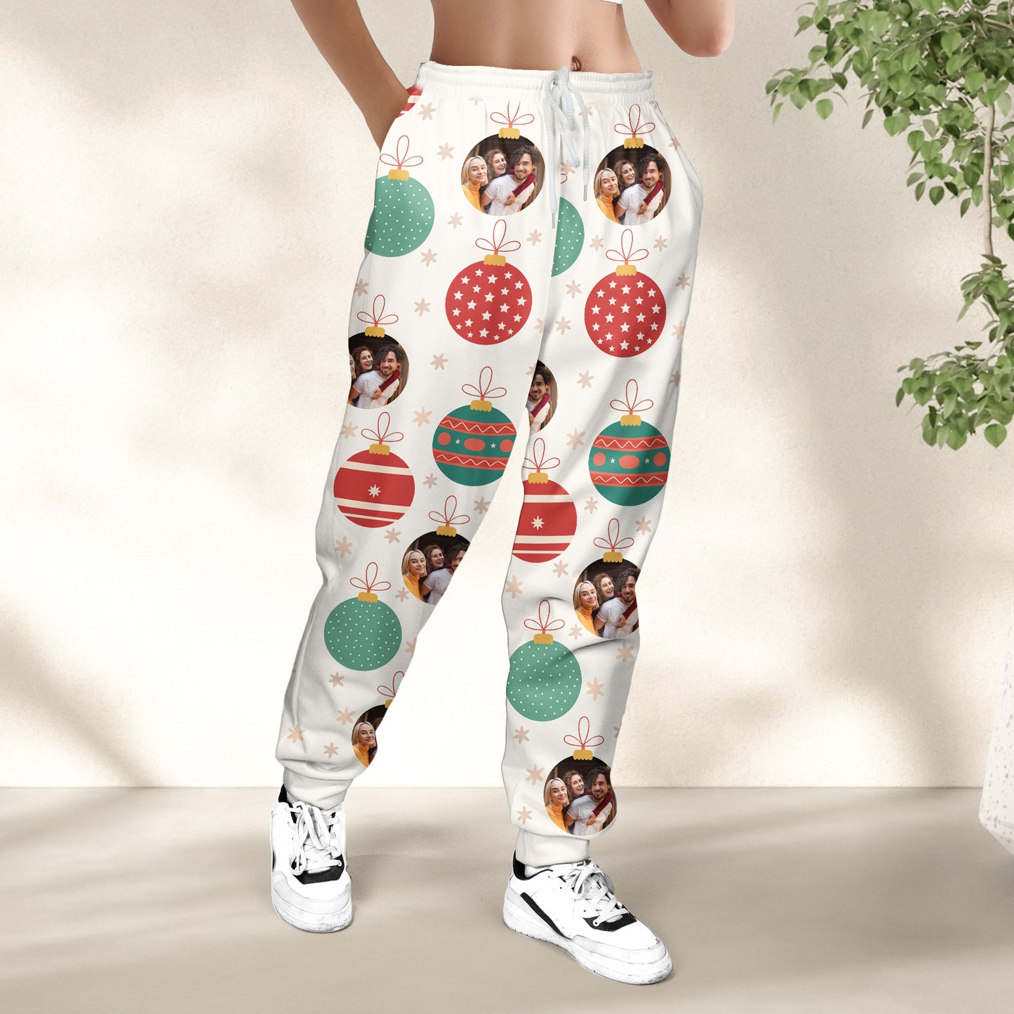 Family Christmas Custom Photo Family - Personalized Photo Sweatpants