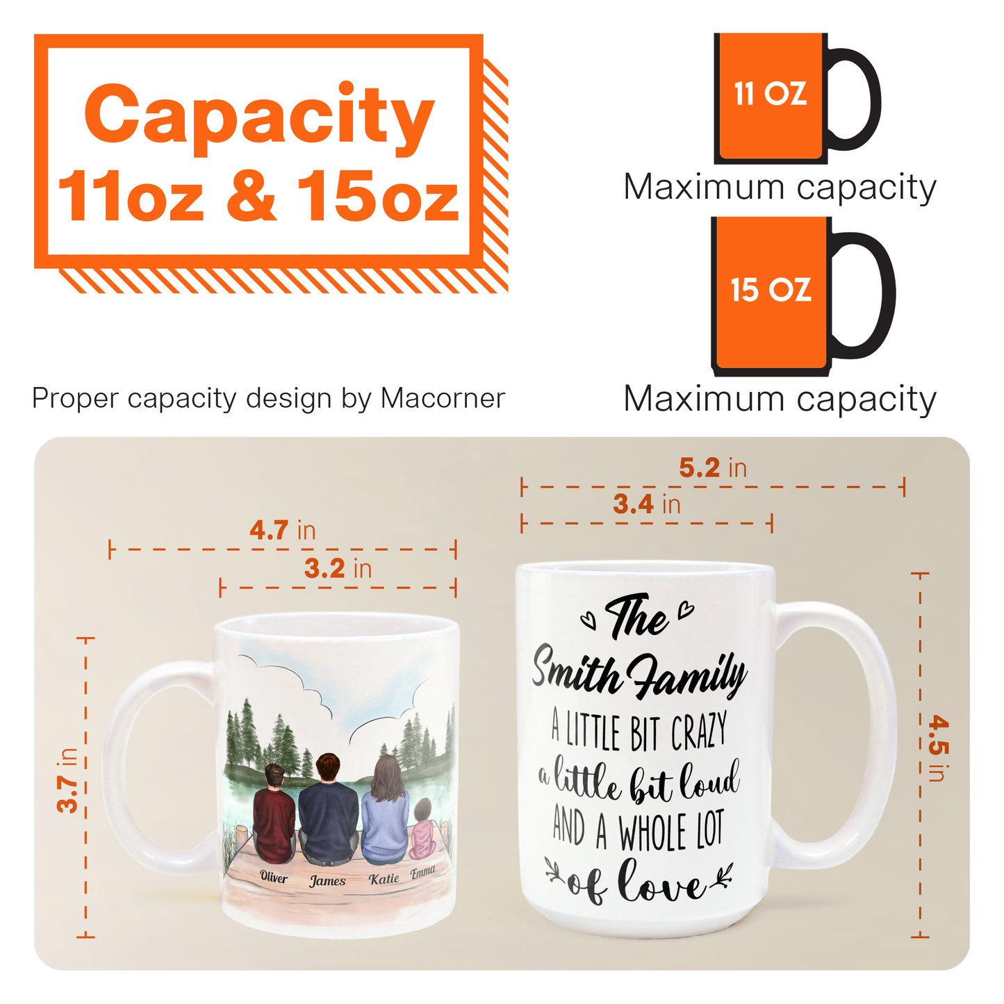 Family Forever Linked Together - Personalized Mug - Anniversary, Valentine's Day, Birthday Gift For Family Parents Wife Husband