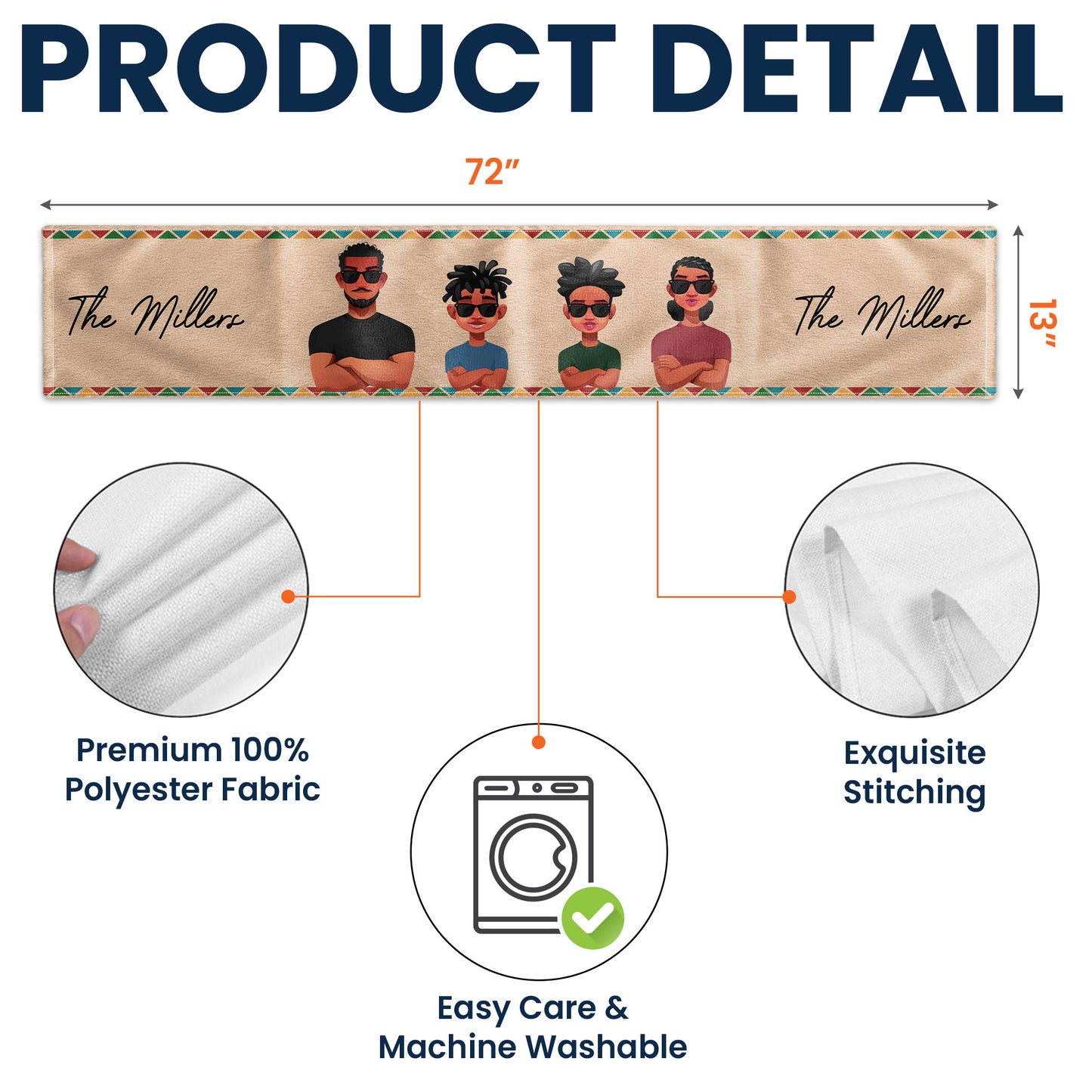 Family Together - Personalized Table Runner