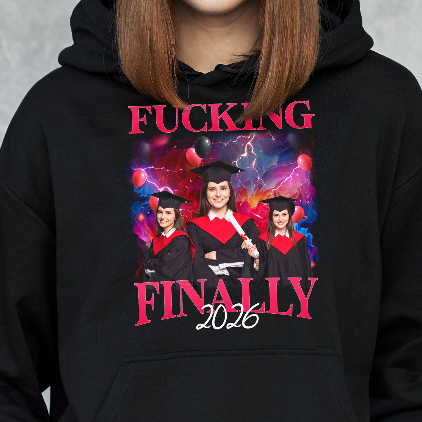 F*cking Finally Graduation - Personalized Photo Shirt