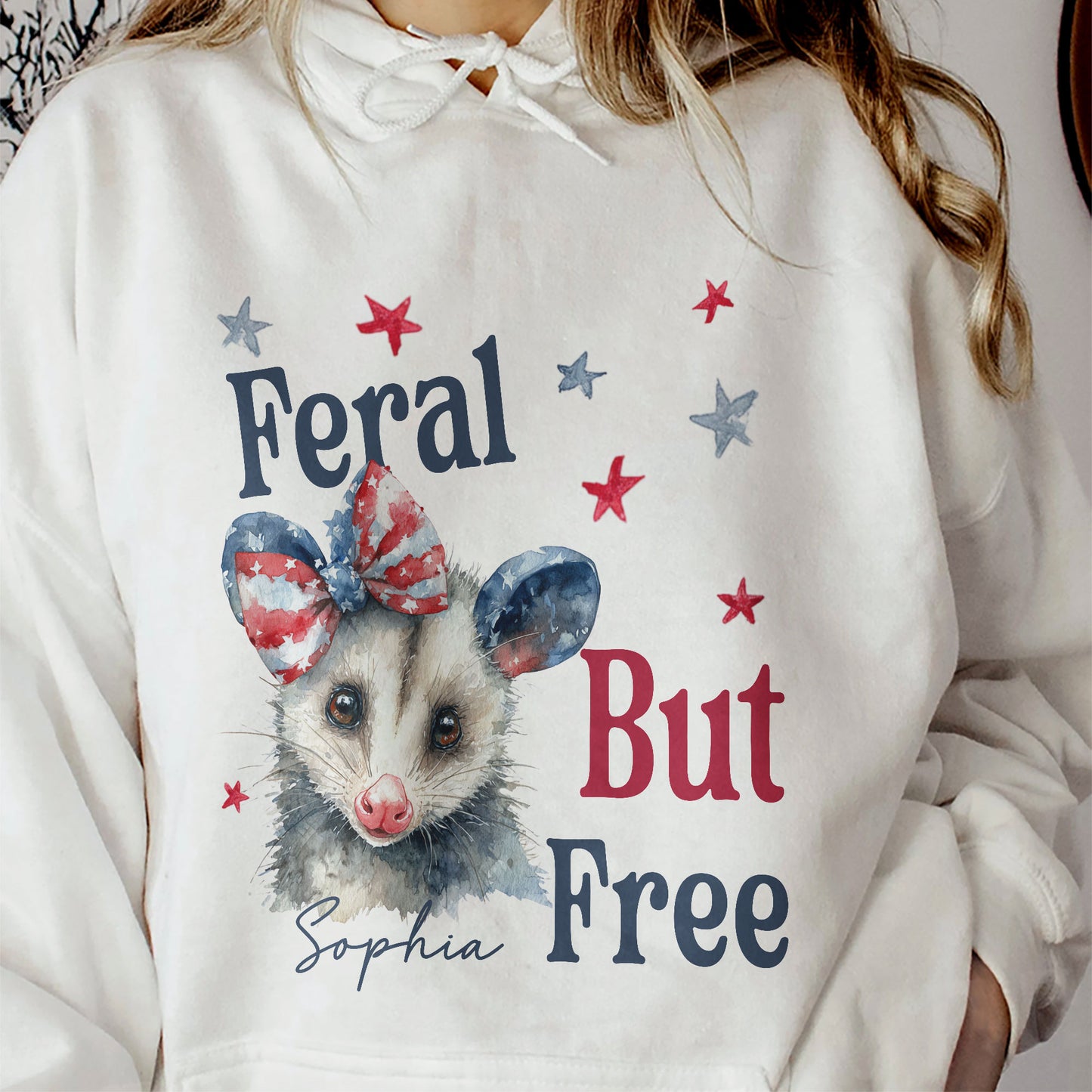 Feral But Free July 4th Funny Party - Personalized Shirt