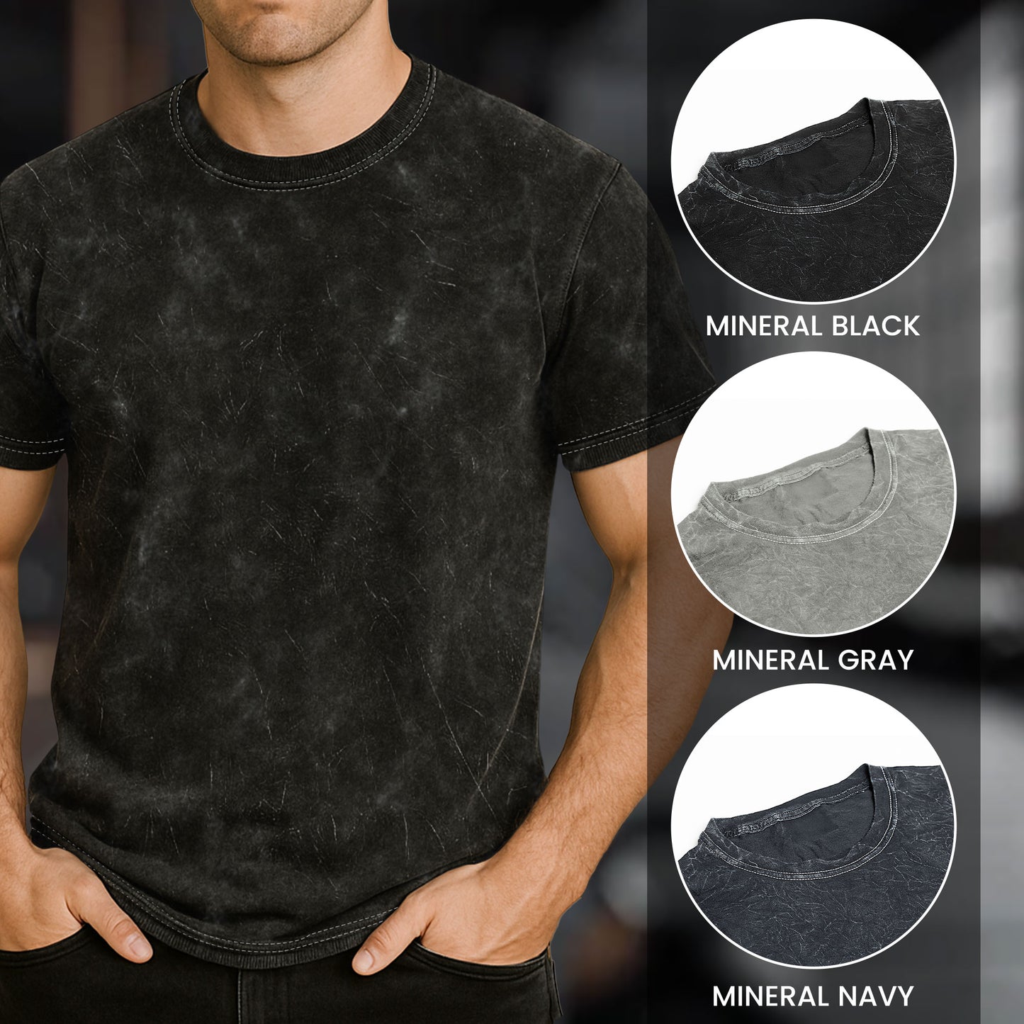 First Dad Now Grandpa Bear - Personalized Acid Wash T‑Shirt