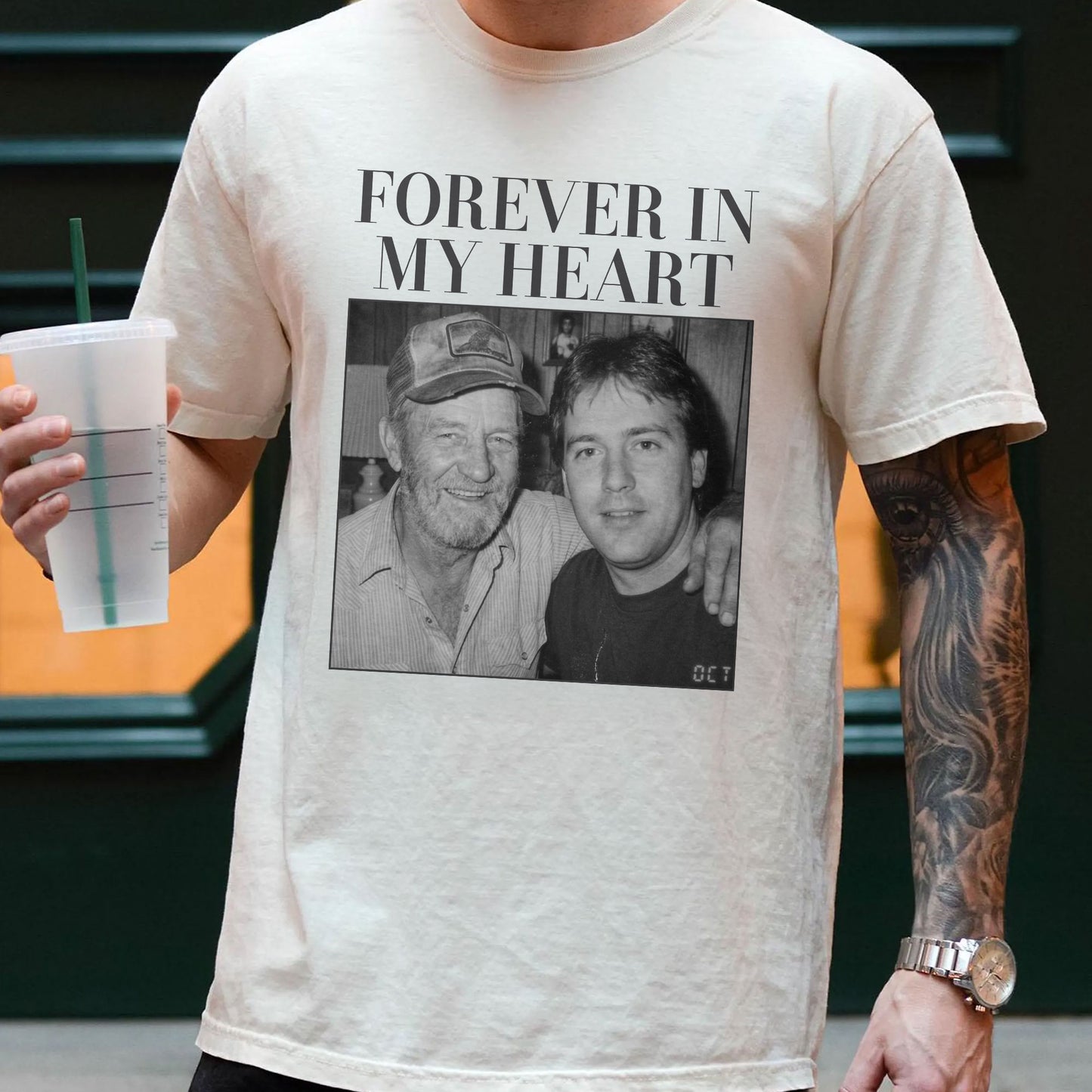 Forever In My Heart - Personalized Photo Comfort Tee