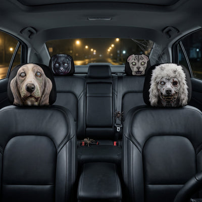 Funny Animal Passengers - Personalized Car Headrest Covers