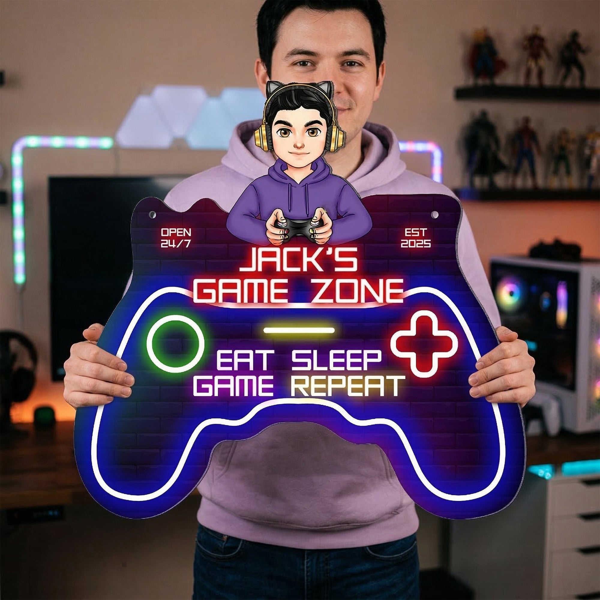 Game Zone Decor - Personalized Metal Sign – Macorner