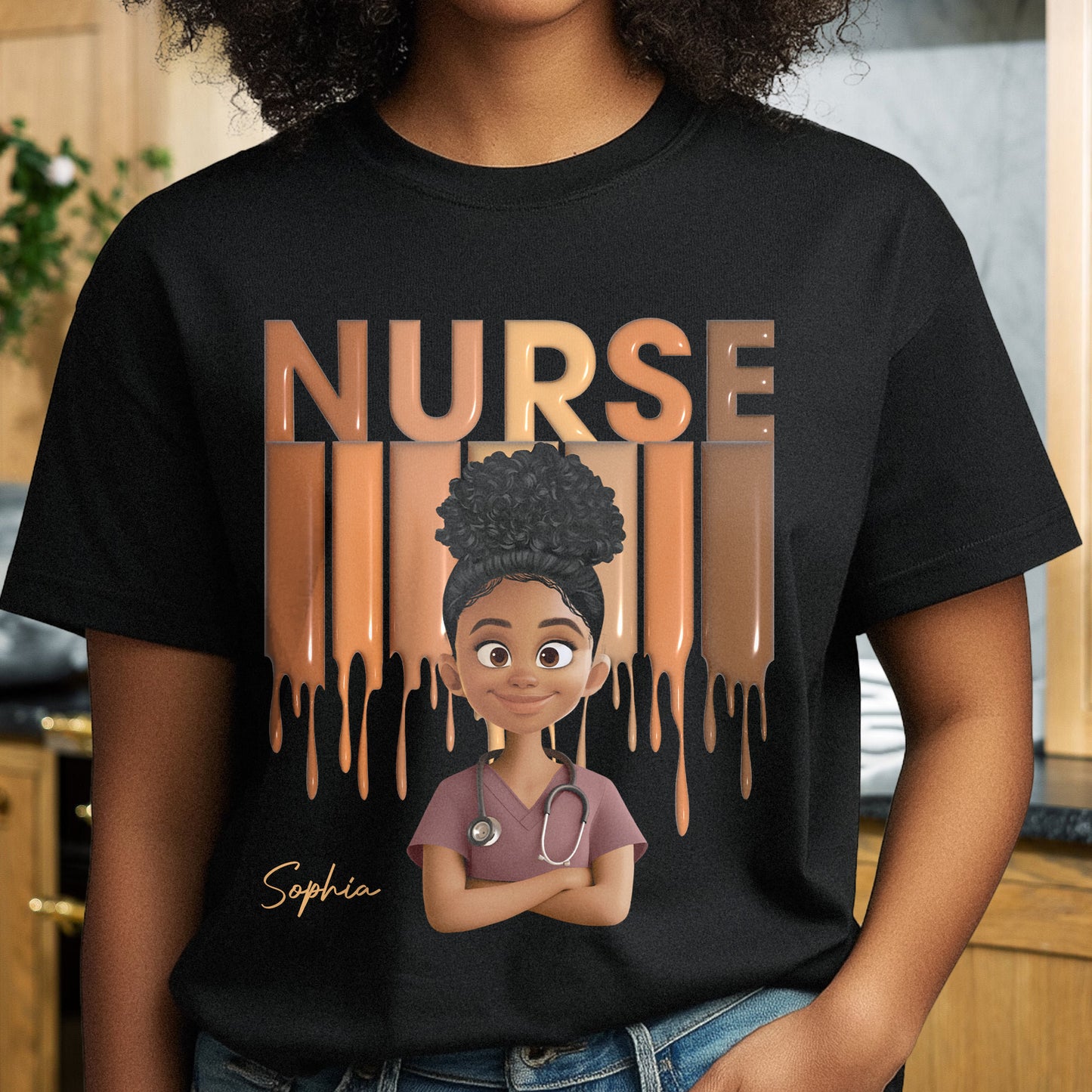 Gift For Nurse - Nurse Life Healthcare Worker Custom Title - Personalized Shirt