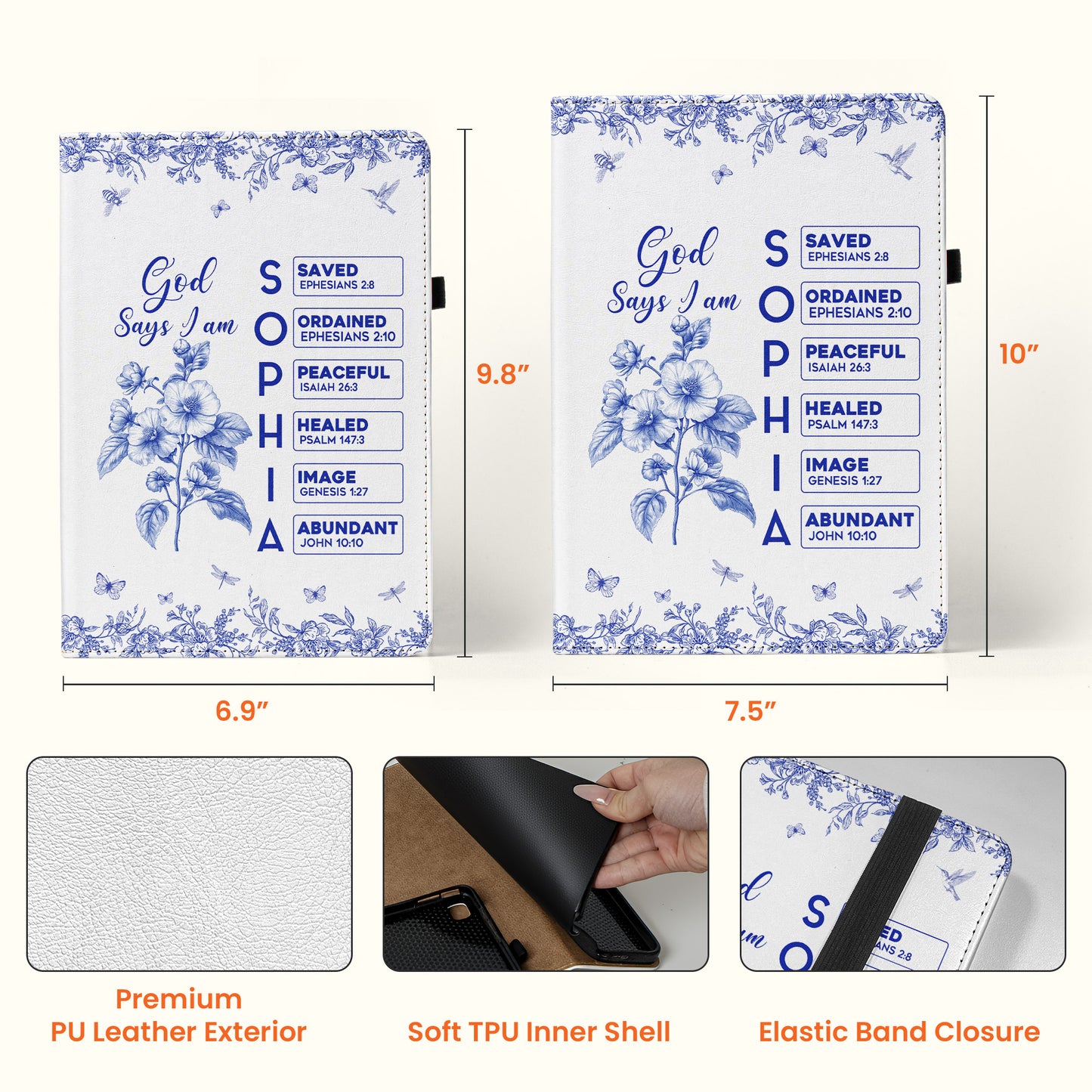 God Says I Am Name In Bible Verse - Personalized Ipad Case