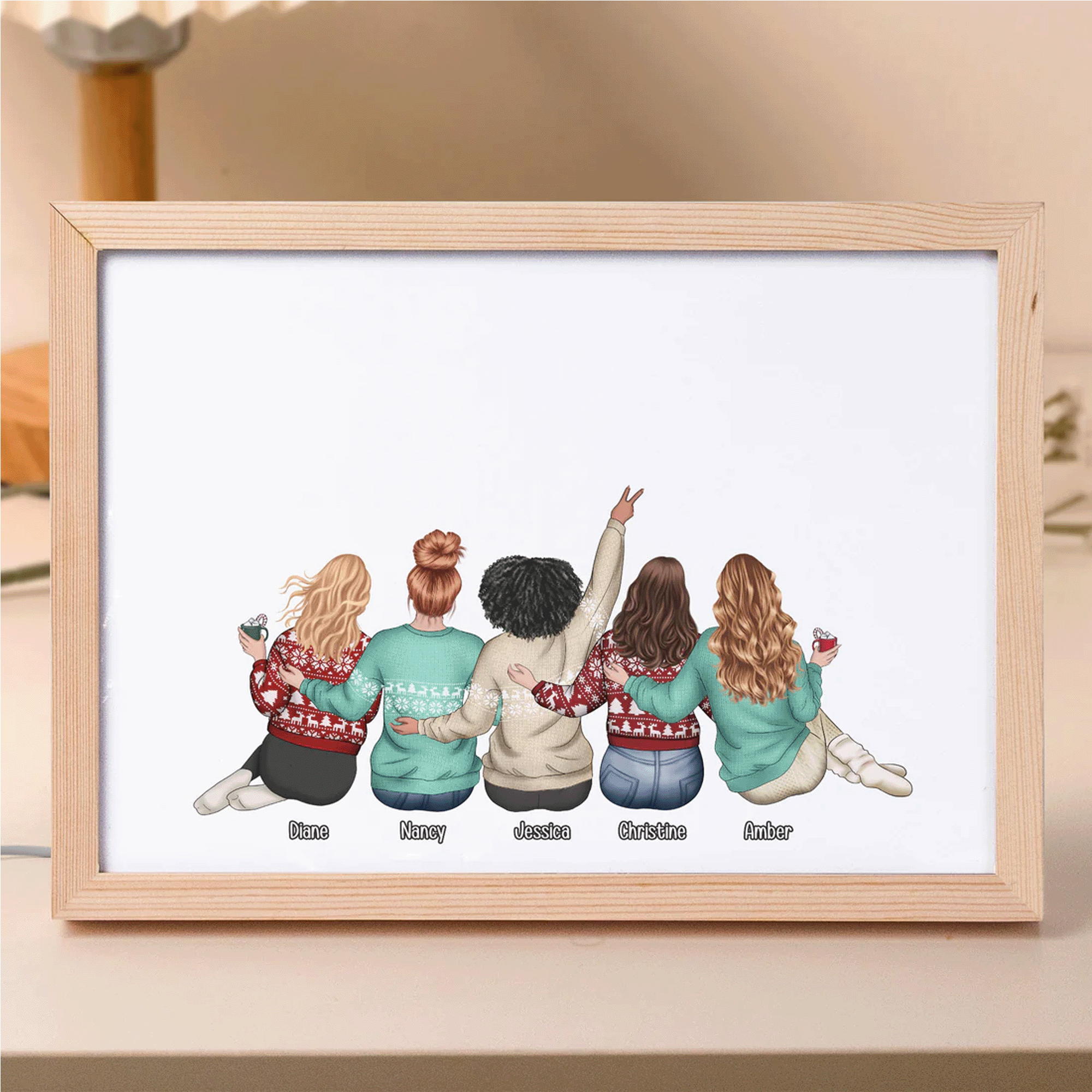 FINGERINSPIRE - Cornice per foto con relazioni a lunga distanza e regali per amici, 25 x 20 cm, ideale come regalo per amici Side by Side or Miles Apart Friends are Always FINGERINSPIRE - Cornice per foto con relazioni a lunga distanza e regali per amici, 25 x 20 cm, ideale come regalo per amici Side by Side or Miles Apart Friends are Always