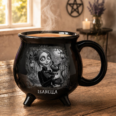 Gothic Portrait Spooky Halloween - Personalized Mug