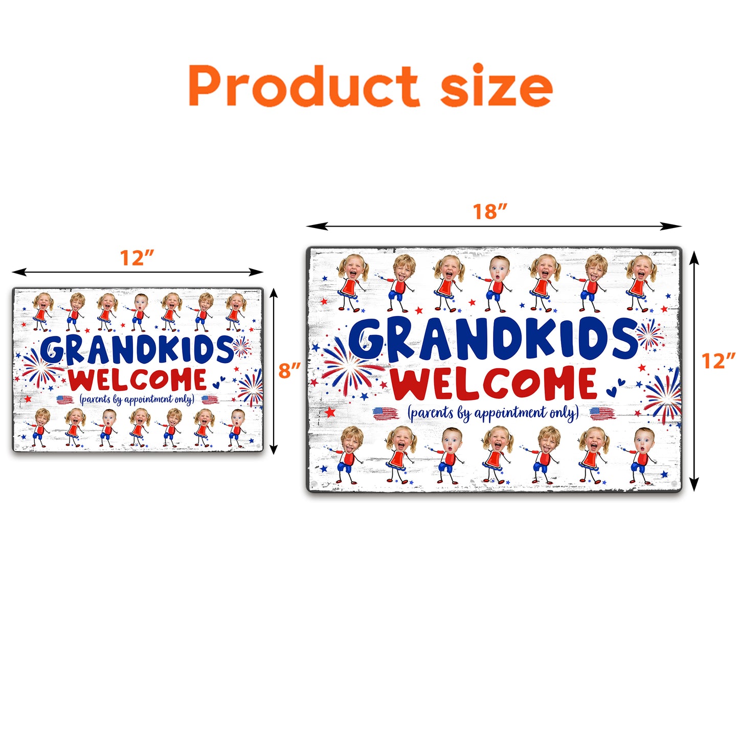 Grandma-And-Grandpa'S-House-Funny-Independence-Day-Personalized-Metal-Sign-6