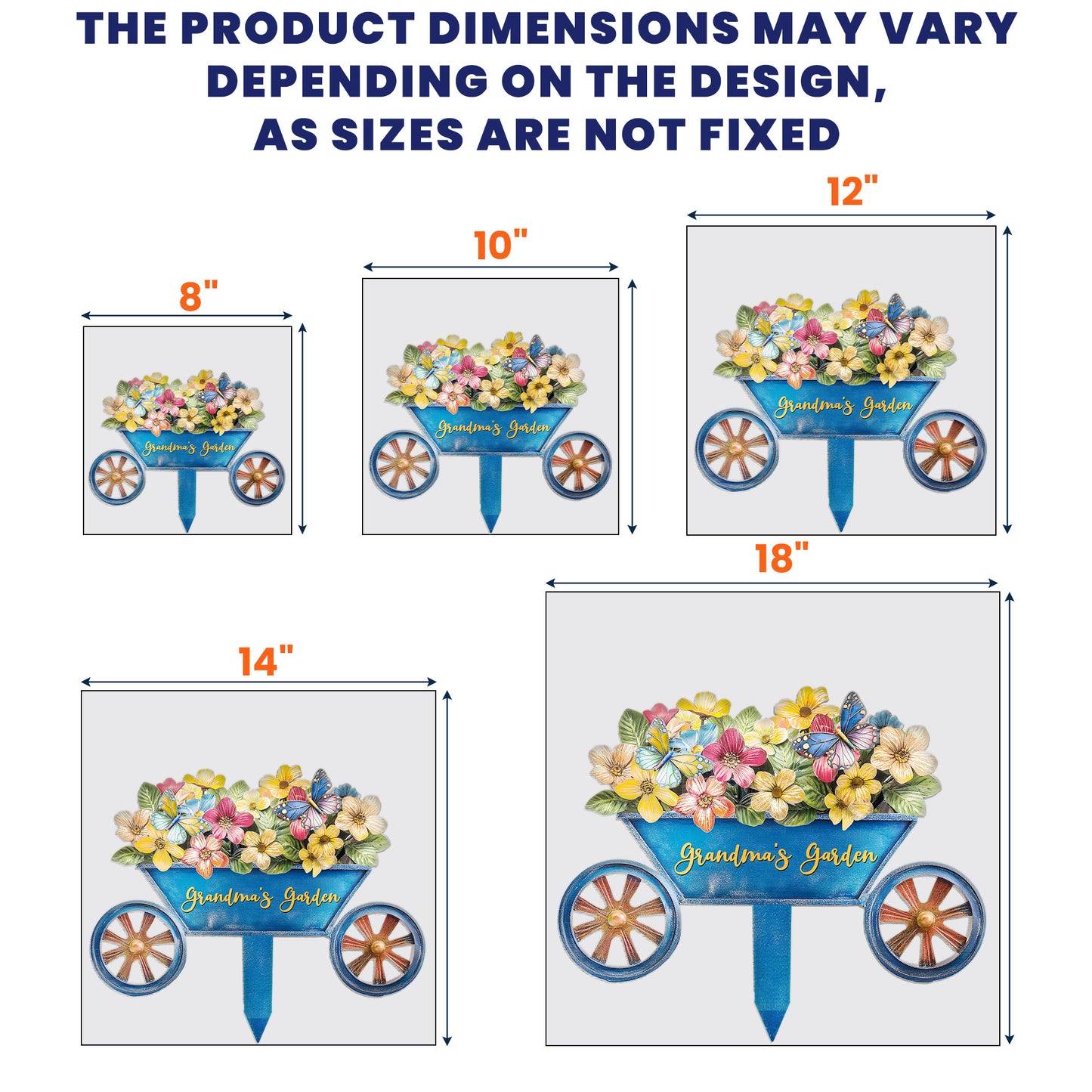 Grandma's Garden - Personalized Metal Garden Stake