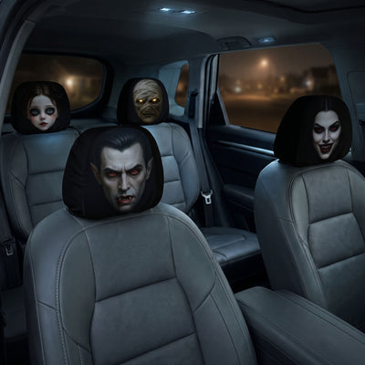 Halloween Horror Passenger - Personalized Car Headrest Covers