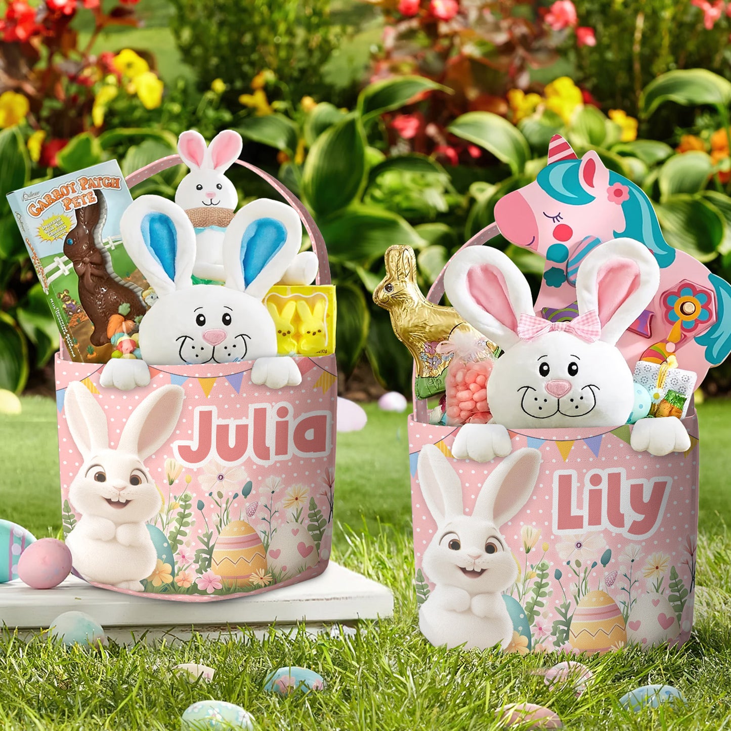 Happy Bunny 3D Print - Personalized Easter Basket