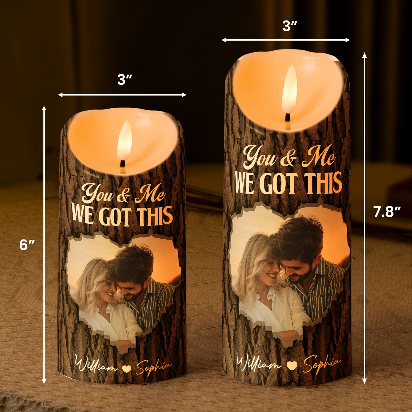 Here's A Candle To Remind You - Personalized Photo LED Candle