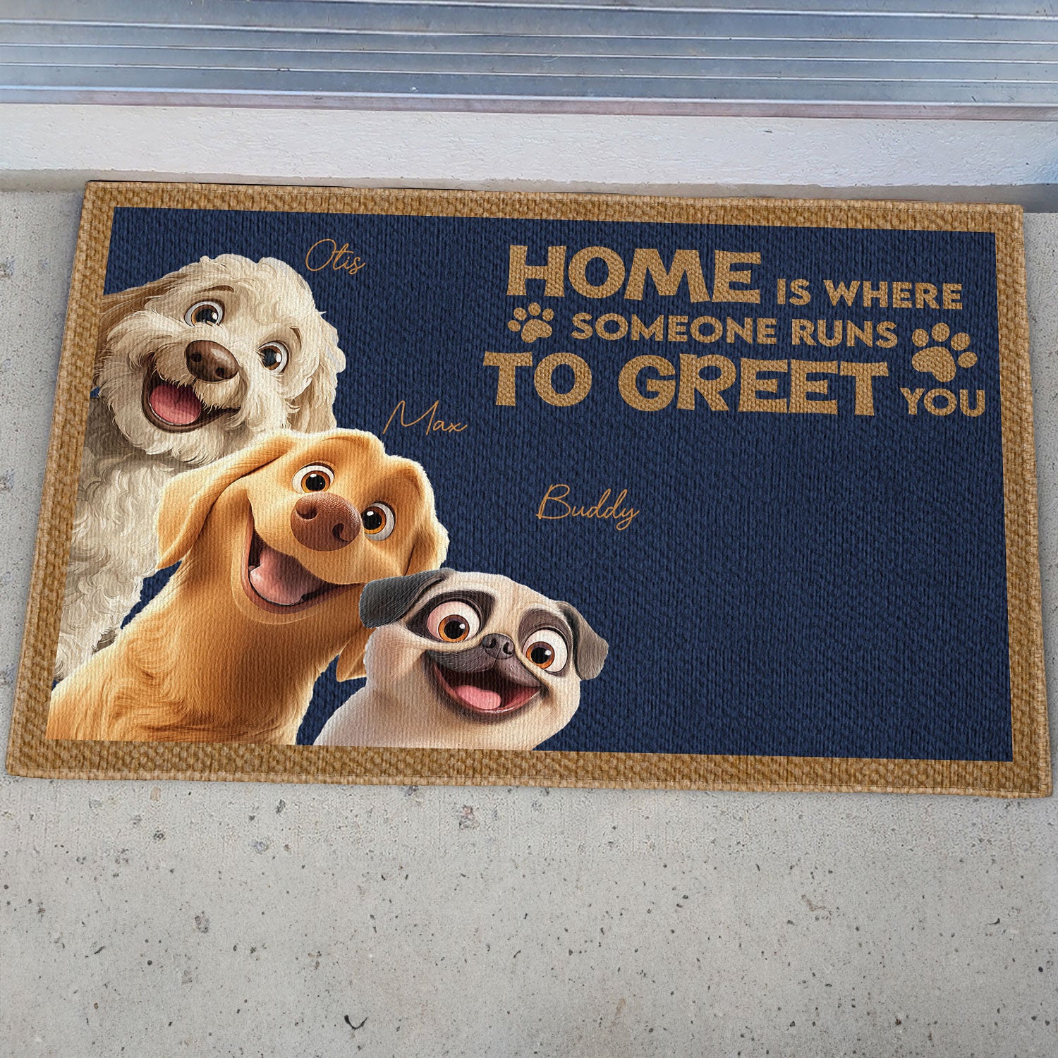 Doormat No Need To Knock Dog Mat Personalized Personalized Dog