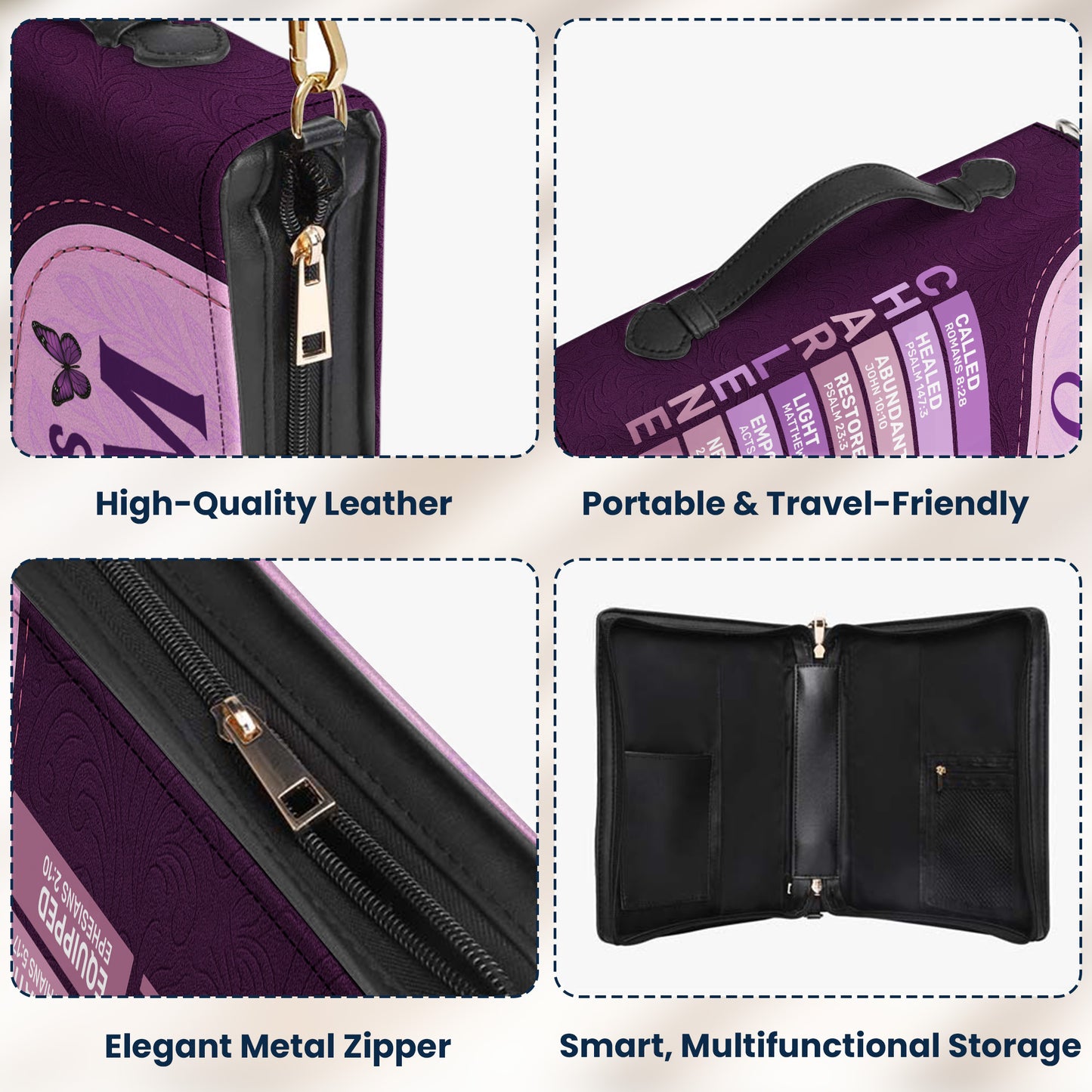 God Says I Am Name Letter In Short Bible - Personalized Bible Cover