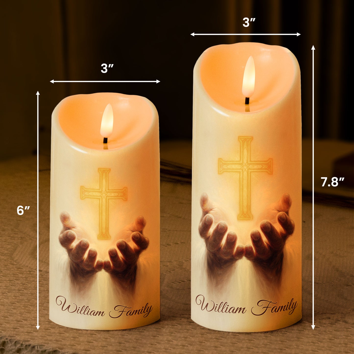 I Am The Light Of The World - Personalized LED Candle